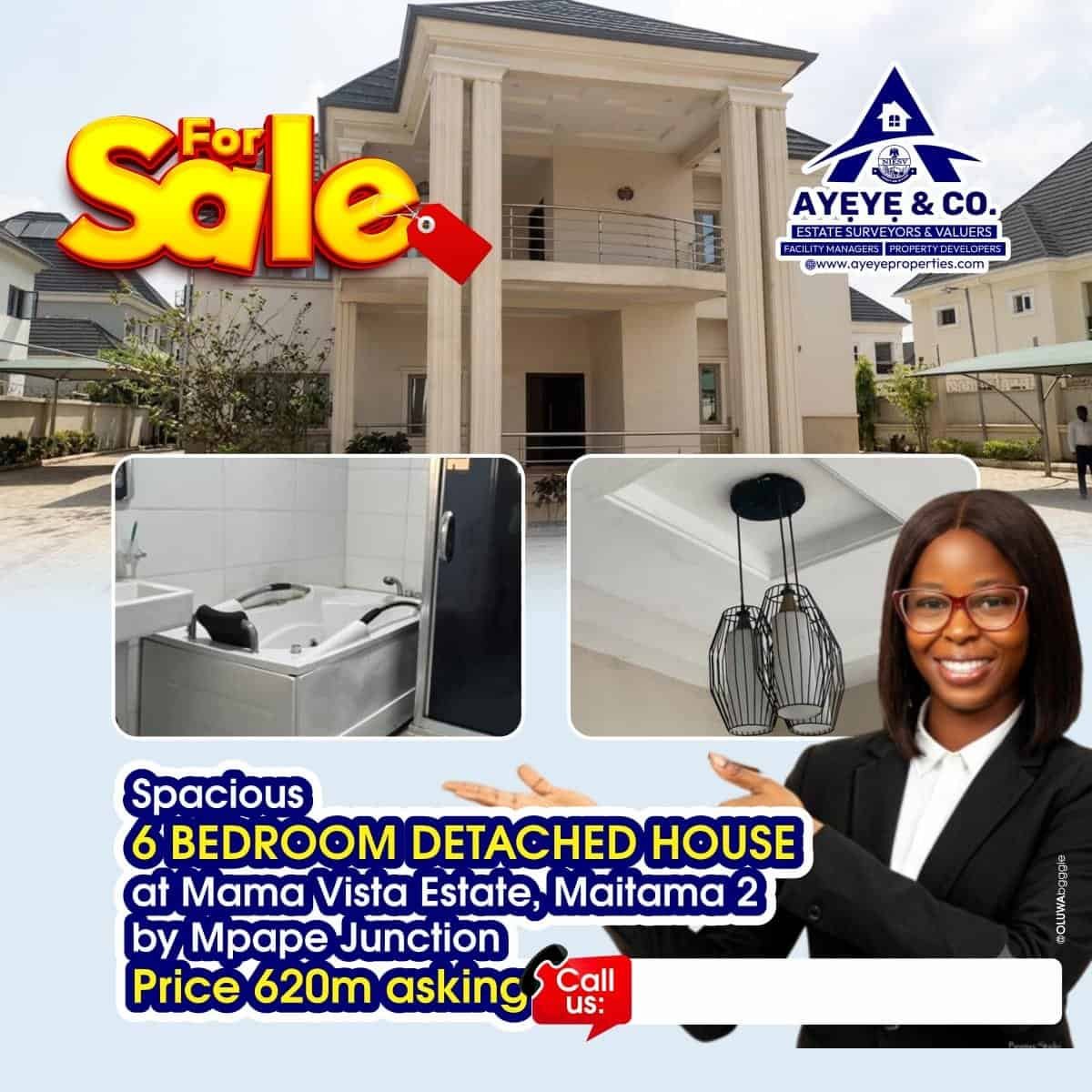 Spacious 6 Bedroom Detached House